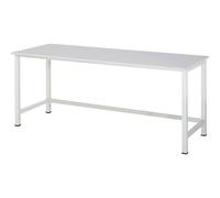 Mesa de trabajo para puesto de trabajo modular Serie 900 RAU, altura 825 - 1025 mm, tablero de aglomerado con revestimiento MF