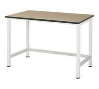 Mesa de trabajo para puesto de trabajo modular Serie 900 RAU, altura 825 - 1025 mm, tablero de MDF