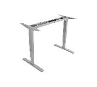 MESA ELECTRICA ERGONOMICA ALTURA REGULABLE MOTOR DUAL SIN TABLERO COLOR ESTRUCTURA GRIS CONTROL T