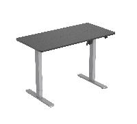 MESA ELECTRICA ERGONOMICA ALTURA REGULABLE TABLERO NEGRO 120X60 COLOR ESTRUCTURA GRIS CONTROL TACTIL ALTURA DESDE 68CM-118CM