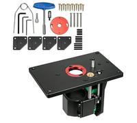 Mesa elevadora de fresadora de aluminio, con un recorrido de 0 a 57 mm, para fresas de Ø 65 mm