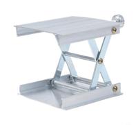 Mesa elevadora de tijera para trabajos de laboratorio, elevadora de tijera pequeña de 90 x 90 mm, soporte de elevación de laboratorio de aluminio, altura ajustable de 30 a 90 mm, tapa de 10 kg