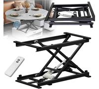 Mesa elevadora eléctrica, altura ajustable, capacidad de 60 kg, plataforma versátil para comedor y café, diseño moderno para uso doméstico y de oficina