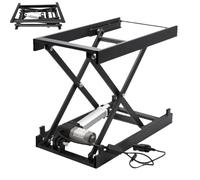 Mesa elevadora eléctrica, mecanismo de tijera ajustable en altura, motor de cobre completo, marco de acero resistente para escritorio de café o estación de trabajo, puertos USB