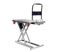 Mesa elevadora eléctrica personalizada con tijera de 1100 libras Capaci de 49 pulgadas de altura sin plataforma hidráulica de acero para un manejo eficiente de materiales