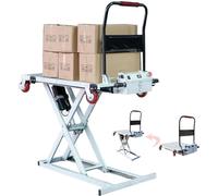 Mesa elevadora hidráulica de tijera 300 kg con ruedas, altura ajustable, prevención de fugas de aceite, solución ideal para manipulación de materiales para almacenes y talleres