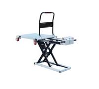 Mesa elevadora hidráulica eléctrica de 1100 libras Capaci de 39 pulgadas de altura de elevación de tijera plana para un manejo y transporte eficientes de materiales