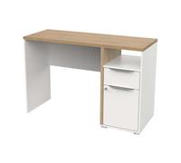 Miroytengo Mesa Escritorio Acces Color Roble Hamilton Y Blanco Mate 117 cm