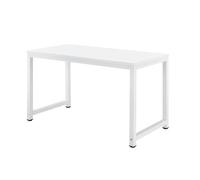 Mesa escritorio de ordenador pc herning acero/aglomerado 75x120x60 cm blanco [en.casa]