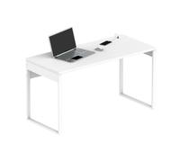 Mesa escritorio nexus, mesa de oficina melamina de alta densidad, blanco atlas, 76 x 135 x 60 cm 60 cm