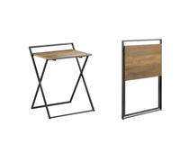 Mesa escritorio plegable mesa ordenador compacto sin ensamblaje escritorio para computadora diseño industrial fwt88-f sobuy 63 cm