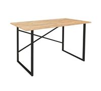 Mesa escritorio rus industrial roble y negro 120 cm