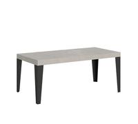Mesa extensible 120/380x90 cm Flame Premium patas cachemir antracita - Itamoby