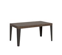 Mesa extensible 130/390x90 cm Flame Premium patas nogal antracita - Itamoby