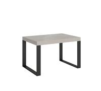 Mesa extensible 140/400x90 cm Tecno cachemir patas antracita - Itamoby