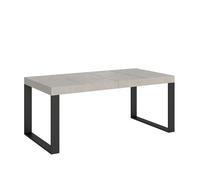 Mesa extensible 140/400x90 cm Tecno Premium patas antracita cachemir - Itamoby