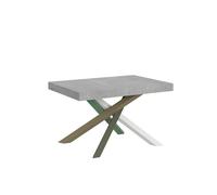 Mesa extensible 140/400x90 cm Volantis patas hormigón multicolor 4/A - Itamoby