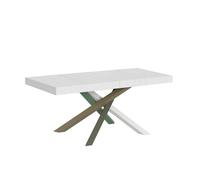 Mesa extensible 140/400x90 cm Volantis Premium patas fresno blanco multicolor 4/A - Itamoby