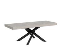 Mesa extensible 160/264x90 cm Volantis Premium cachemir patas antracita - Itamoby