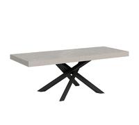 Mesa extensible 160/264x90 cm Volantis Premium cachemir patas antracita - Itamoby