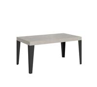 Mesa extensible 160/420x90 cm Flame Premium patas cachemir antracita - Itamoby