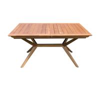 MESA EXTENSIBLE 180/240X90 MUEBLES DE JARDIN DE EXTERIOR MADERA MACIZA