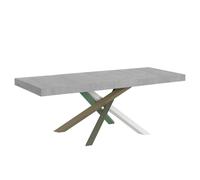 Mesa extensible 180/440x90 cm Volantis Premium patas hormigón multicolor 4/A - Itamoby