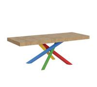 Mesa Extensible 180/440x90 Cm Volantis Premium Patas Roble Natural Multicolor 4/b