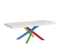 Mesa Extensible 200/304x90 Cm Volantis Premium Patas Fresno Blanco Multicolor 4/b