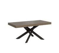 Mesa extensible 200/304x90 cm Volantis Premium patas gris paloma antracita - Itamoby