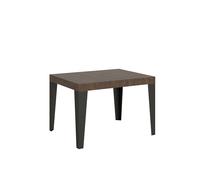 Mesa extensible 70x110/194 cm Estructura Nogal Flameado Antracita - Itamoby