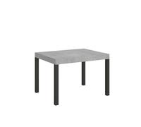 Mesa extensible 70x110/194 cm Everyday Estructura de cemento Antracita - Itamoby