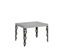 Mesa extensible 70x110/194 cm Karamay Estructura de cemento Antracita - Itamoby