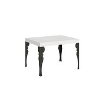 Mesa extensible 70x110/194 cm Paxon Blanco Fresno Estructura Antracita - Itamoby