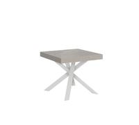 Mesa extensible 90/194x90 cm Clerk patas blanco cachemir - Itamoby