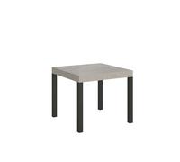 Mesa extensible 90/246x90 cm Everyday cachemir patas antracita - Itamoby