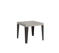 Mesa extensible 90/246x90 cm Flame cachemir patas antracita - Itamoby