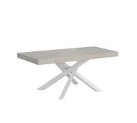 Mesa Extensible 90x120/380 Cm Volantis Premium Estructura Blanca Cachemira