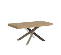 Mesa extensible 90x140/244 cm Volantis Premium Roble Nature estructura 4/C - Itamoby