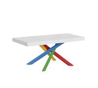 Mesa extensible 90x140/244 cm Volantis Premium Estructura Fresno Blanco 4/B - Itamoby