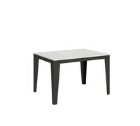 Mesa extensible 90x120/224 cm Flame Evolution Estructura Fresno Blanco Antracita - Itamoby