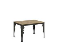 Mesa Extensible 90x120/224 Cm Paxon Evolution Roble Natural Estructura Antracita
