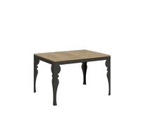 Mesa extensible 90x120/224 cm Paxon Evolution Roble Nature estructura Antracita - Itamoby