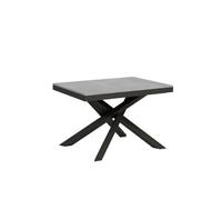 Mesa Extensible 90x120/224 Cm Volantis Evolution Cemento Estructura Antracita