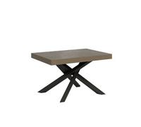 Mesa Extensible 90x120/224 Cm Volantis Gris Paloma Patas Antracita