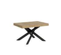 Mesa extensible 90x120/224 cm Volantis Roble Nature Estructura Antracita - Itamoby