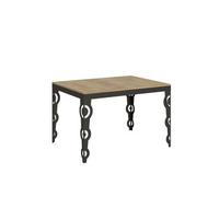 Mesa Extensible 90x120/380 Cm Karamay Evolution Roble Natural Estructura Antracita
