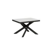 Mesa extensible 90x120/380 cm Volantis Evolution Blanco Fresno Estructura Antracita - Itamoby