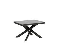 Mesa extensible 90x120/380 cm Volantis Evolution Estructura de cemento Antracita - Itamoby
