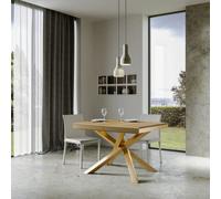 Mesa extensible 90x120/380 cm Volantis Evolution Estructura Gold